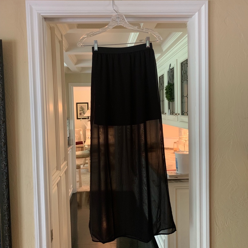 H&M Sheer Maxi Skirt
